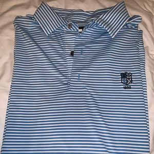 Foot Joy Golf polo blue and white striped